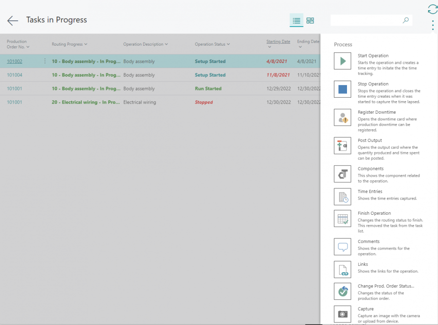 Manufacturing Tasks | Naviona - Microsoft Dynamics NAV & 365 Business ...