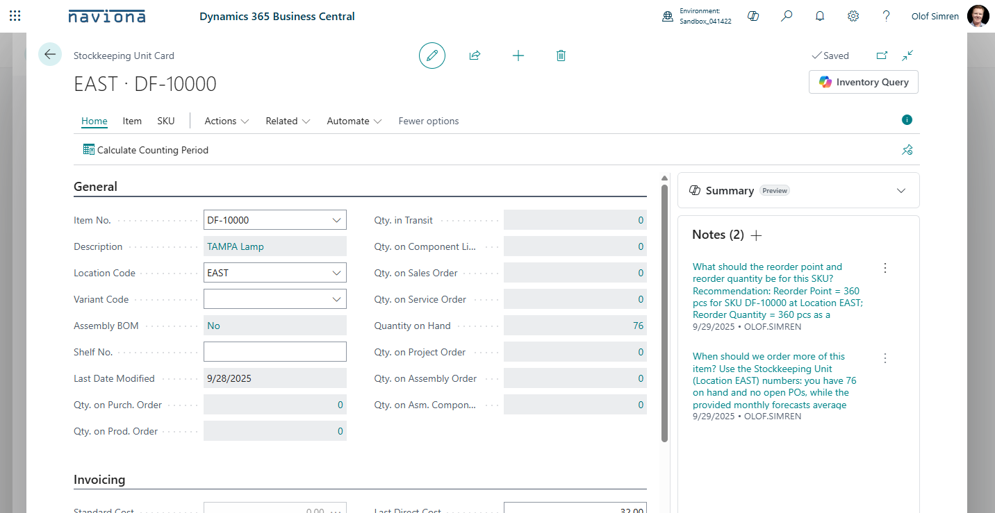 Using the Copilot for Inventory Queries | Naviona | Business Central ...