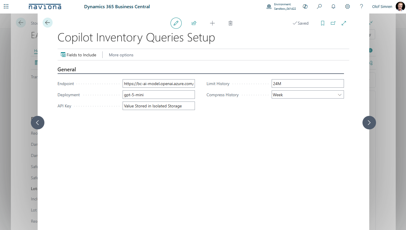 Copilot Inventory Queries Setup | Naviona | Business Central ERP ...